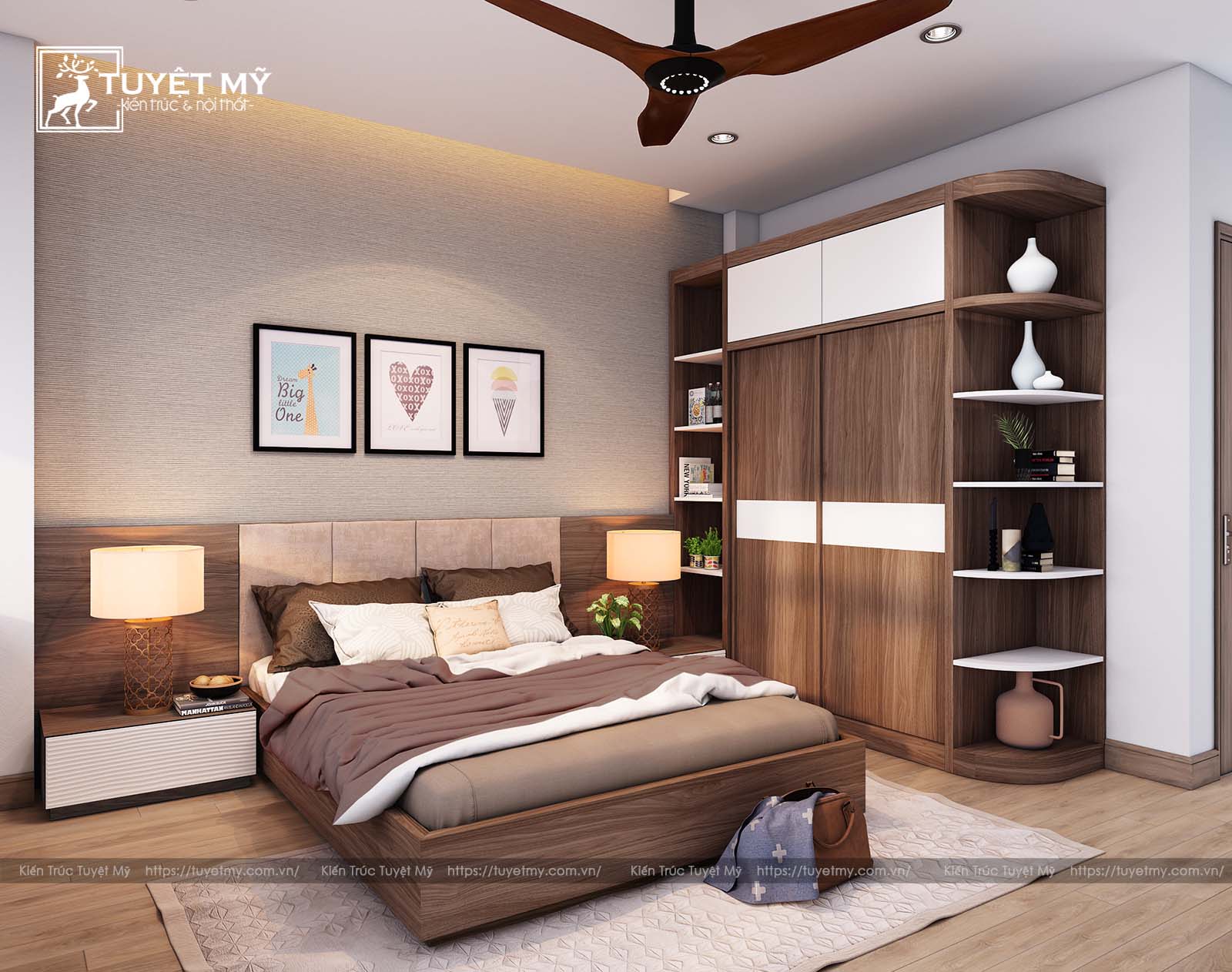 Chọn lọc 10 ý tưởng thiết kế phòng ngủ màu xanh siêu bắt mắt | Janhome